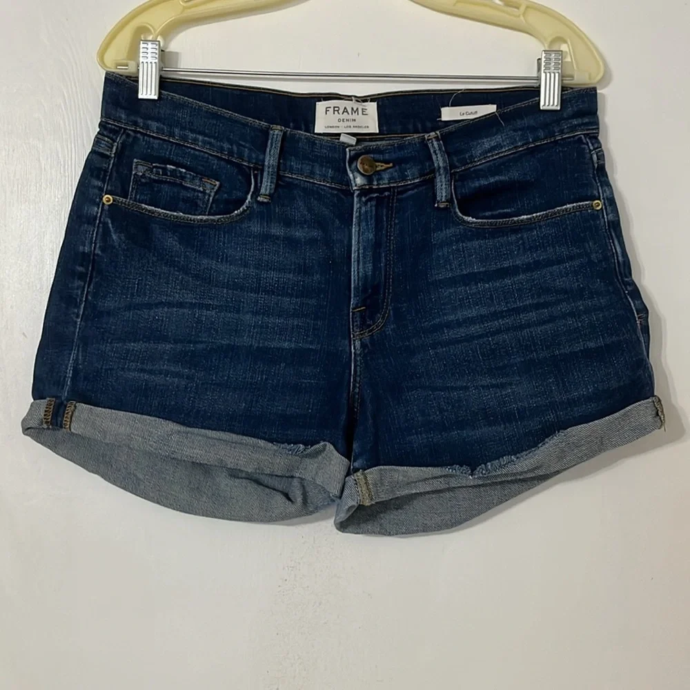 Frame Denim Le Cutoff Shorts Plummer Size 28